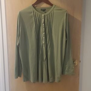 Lauren Ralph Lauren Green Top, Sz 3X